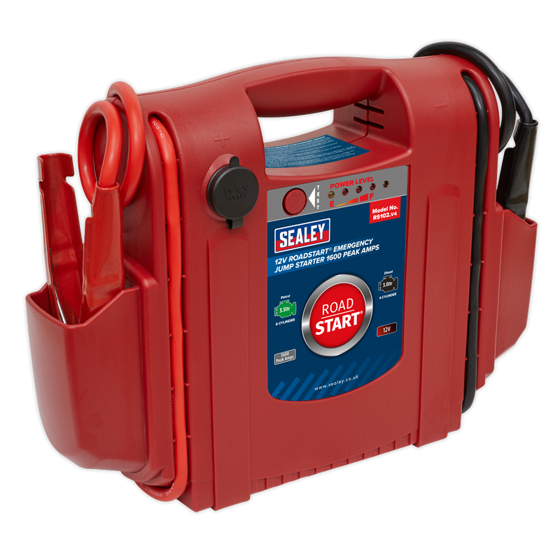 Sealey RoadStart 12V Emergency Jump Starter 1600 Peak Amps