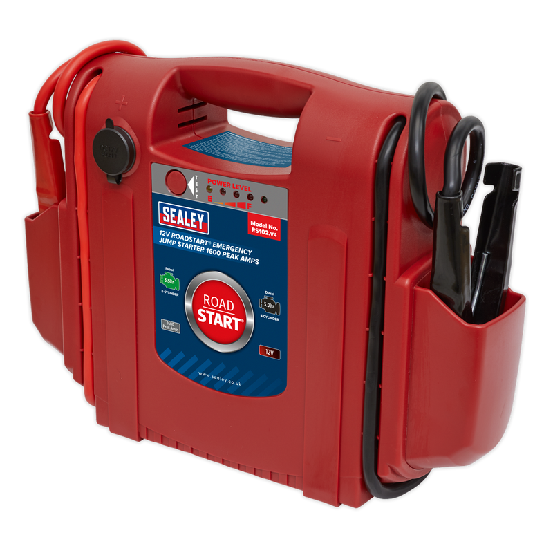 Sealey RoadStart 12V Emergency Jump Starter 1600 Peak Amps