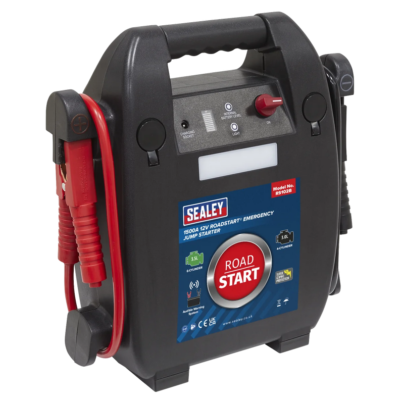Sealey RoadStart® 12V Jump Starter 1500A for 6-Cylinder Engines
