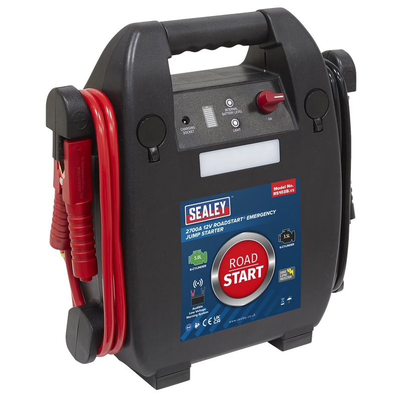 Sealey 12V Emergency Jump Starter RS103B 2700 Peak Amps