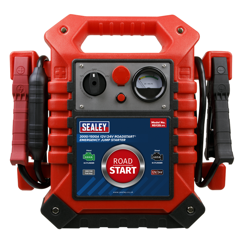 Sealey RoadStart® 12/24V Emergency Jump Starter 3000A