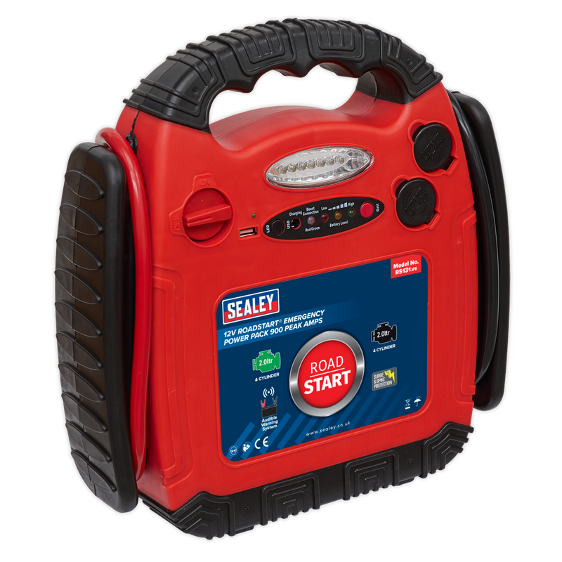 Sealey RoadStart 12V Jump Starter 900 Peak Amps