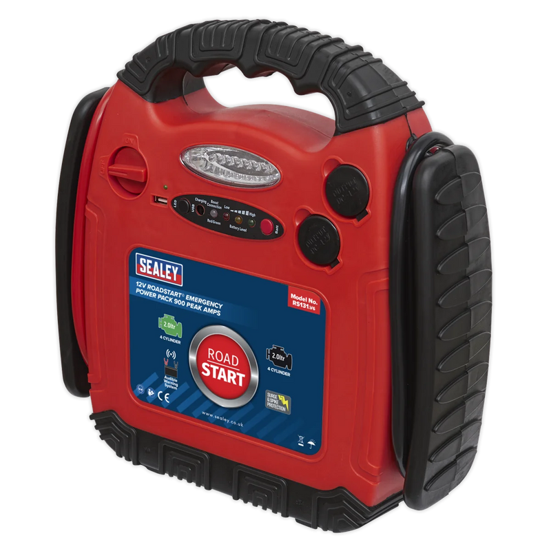 Sealey RoadStart 12V Jump Starter 900 Peak Amps