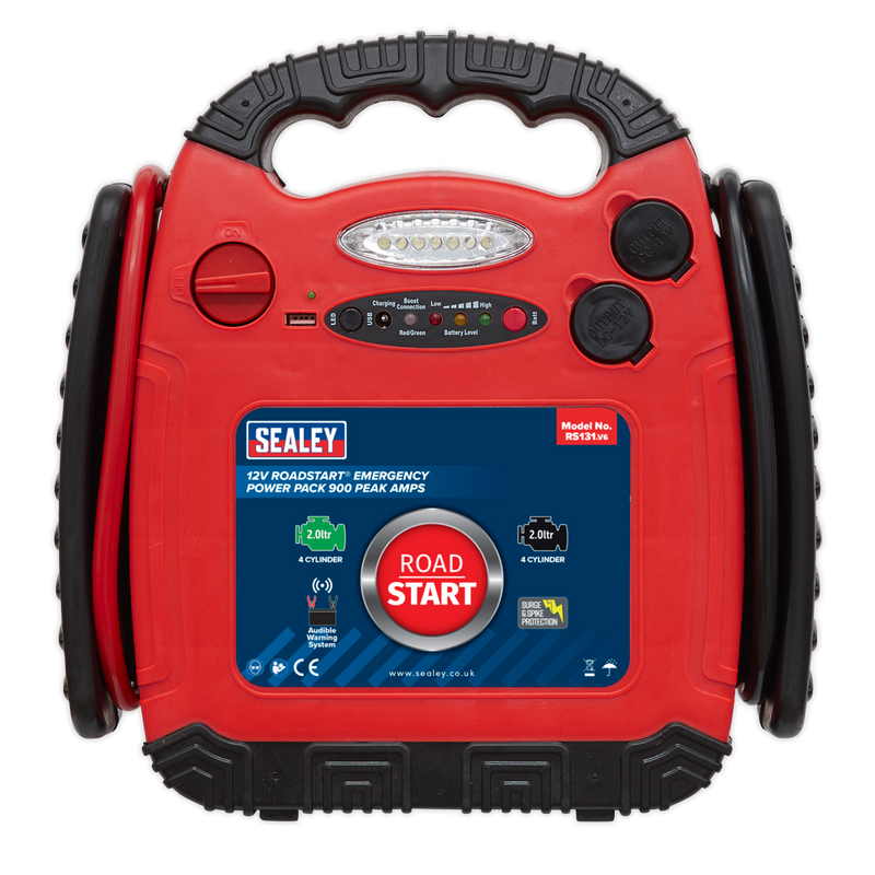 Sealey RoadStart 12V Jump Starter 900 Peak Amps