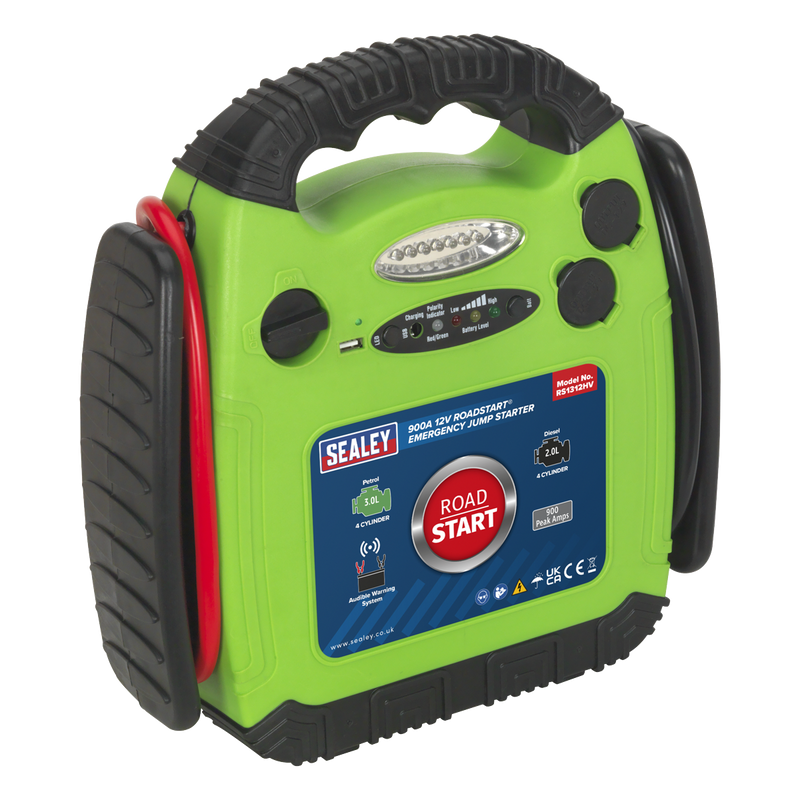 Sealey RoadStart 12V Emergency Jump Starter 900 Peak Amps