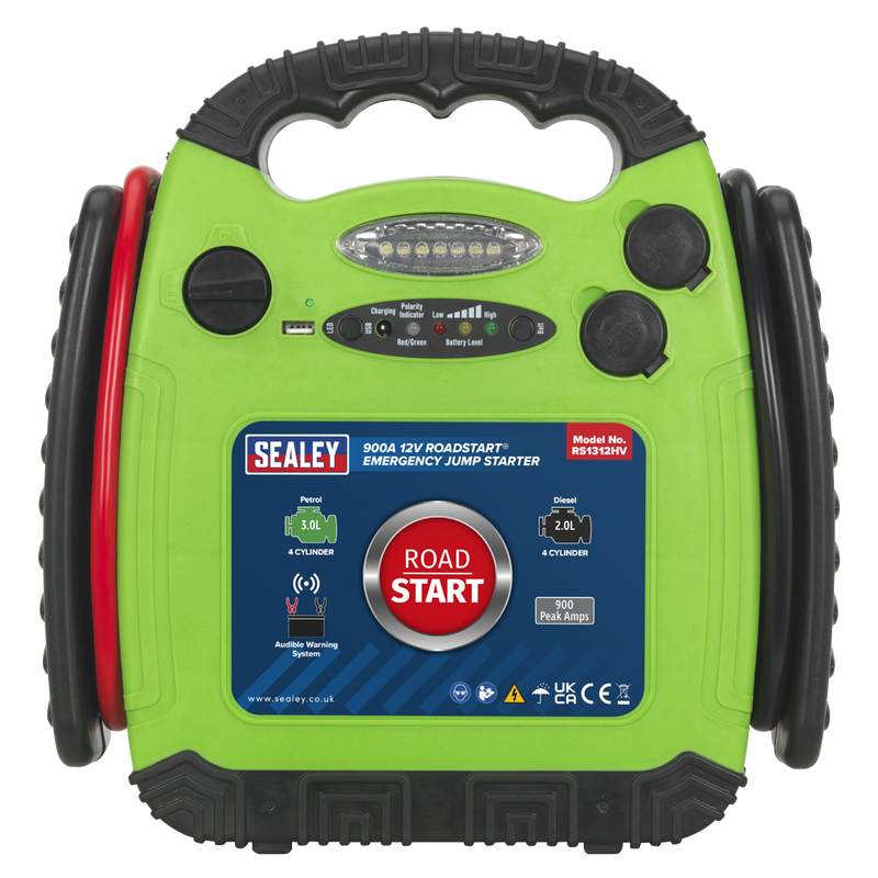 Sealey RoadStart 12V Emergency Jump Starter 900 Peak Amps