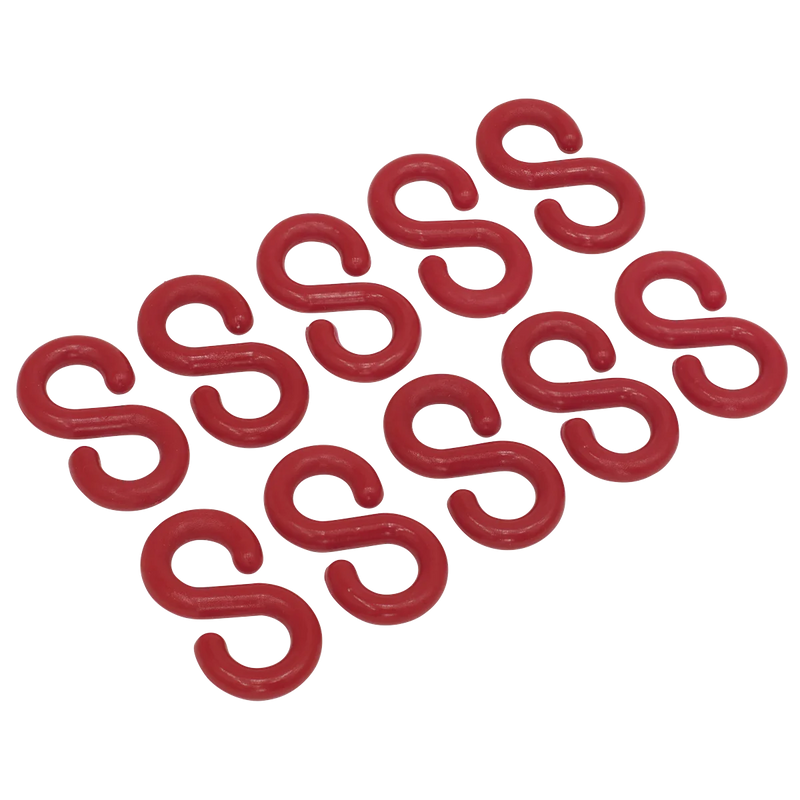 Sealey Plastic Chain S-Hook - Pack of 10
