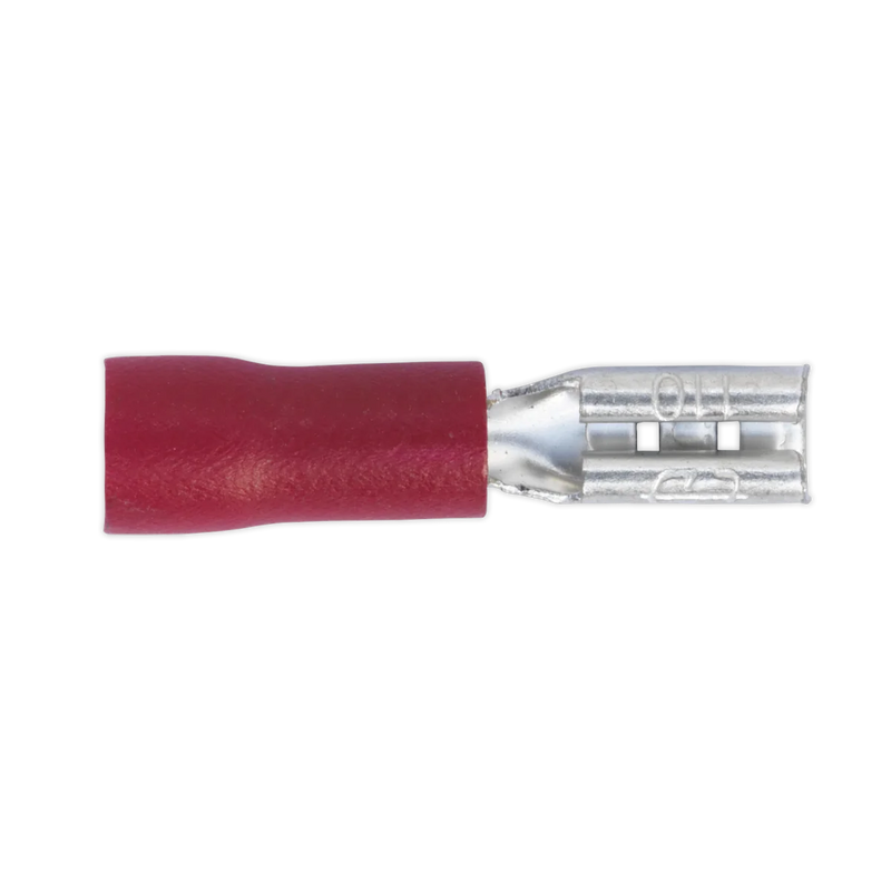 Sealey Push-On Female Terminal 2.8mm Red - Pack of 100