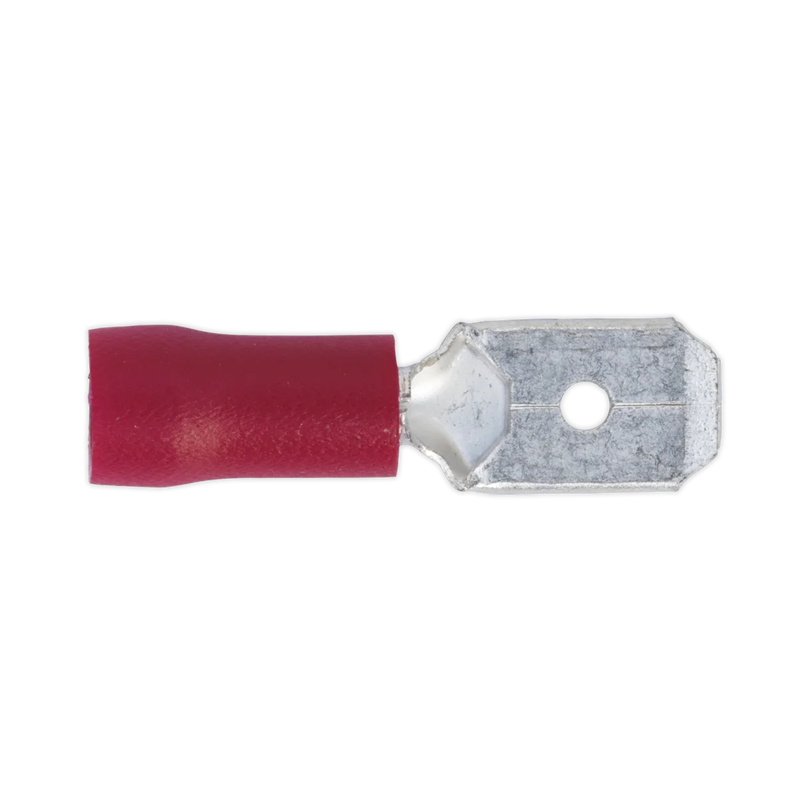 Sealey Push-On Male Terminal 6.3mm - Pack of 100