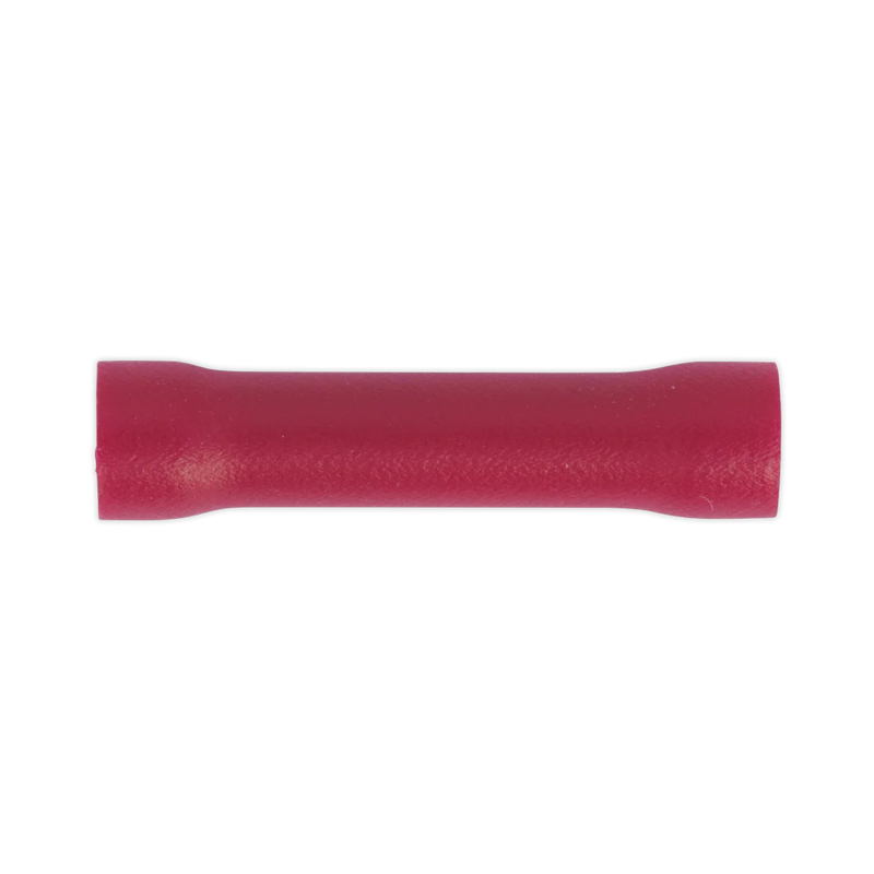 Sealey Butt Connector Terminal 3.3mm Red Pack of 100