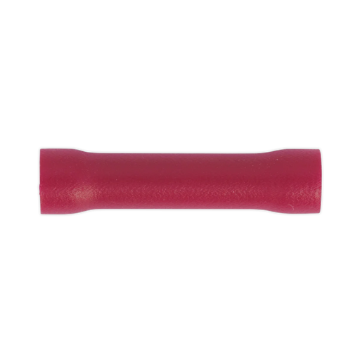 Sealey Butt Connector Terminal 3.3mm Red Pack of 100