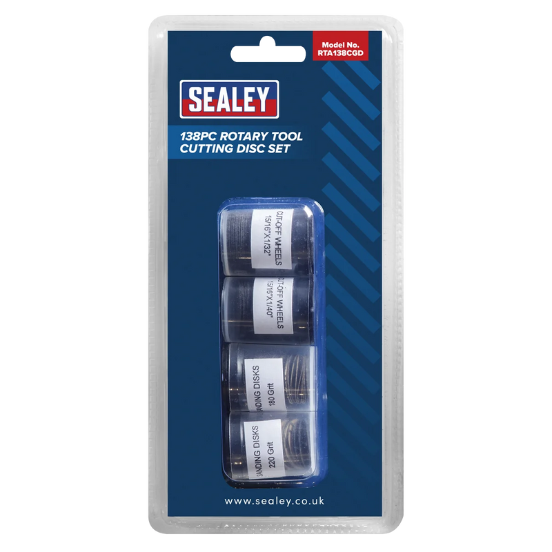 Sealey Rotary Tool Cutting Disc Set 138 Piece 30mm