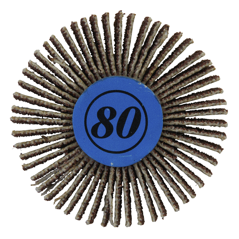 Sealey Rotary Tool Abrasive Flap Wheel Set 30mm 7 Piece