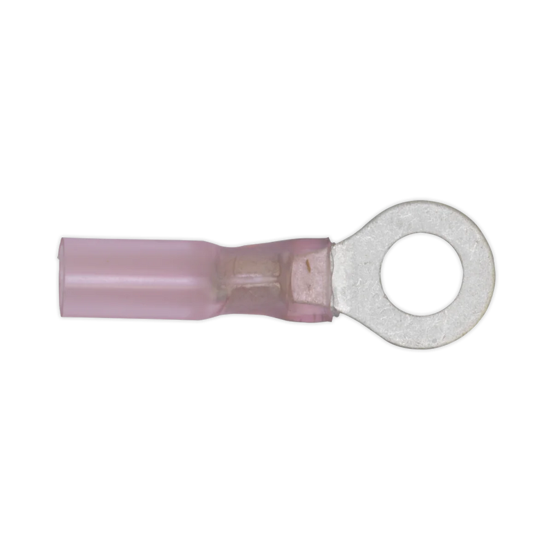 Sealey Heat Shrink Ring Terminal 5.3mm Red - Pack of 25