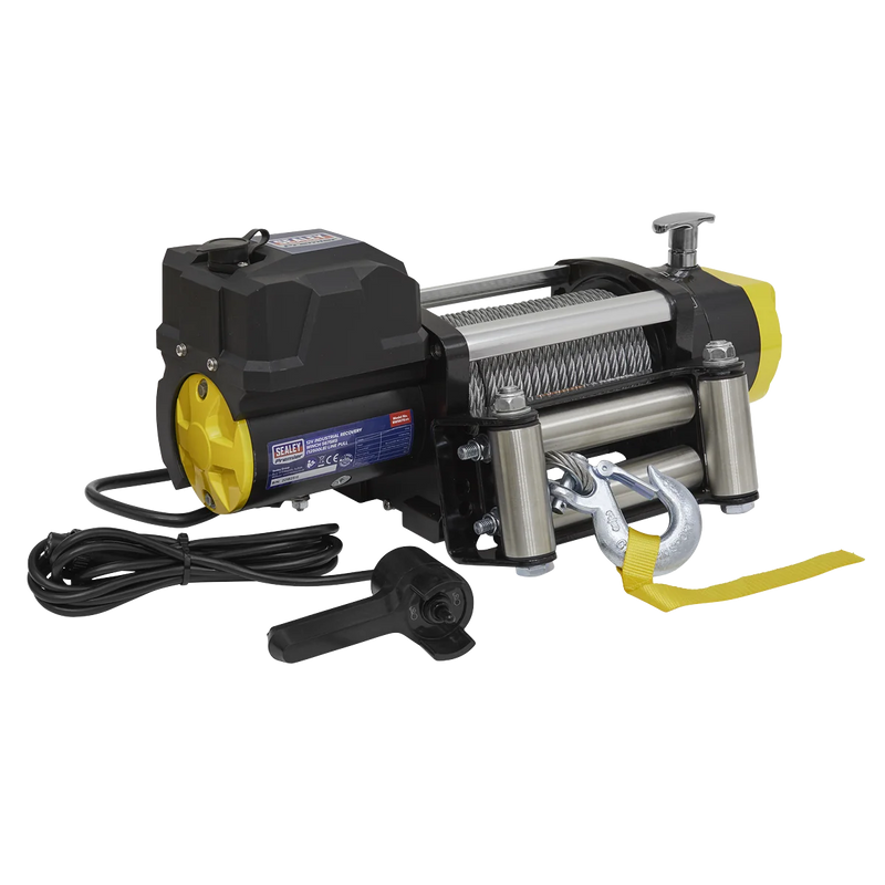 Sealey Premier Recovery Winch RW5675 5675kg 12V Line Pull