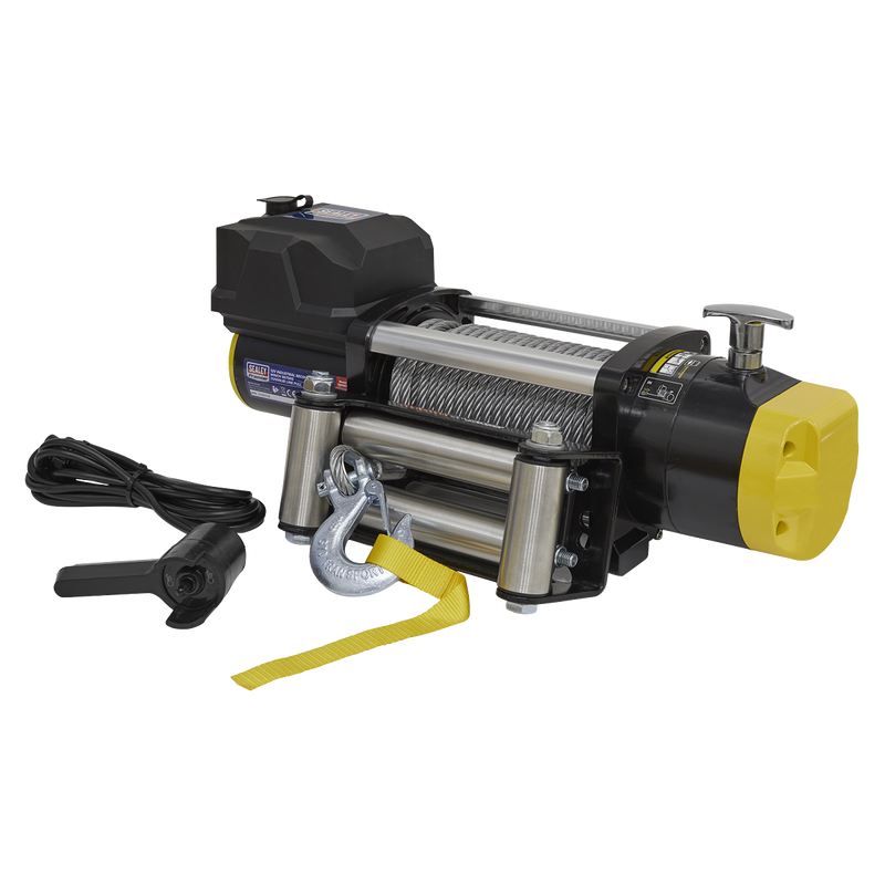 Sealey Premier Recovery Winch RW5675 5675kg 12V Line Pull