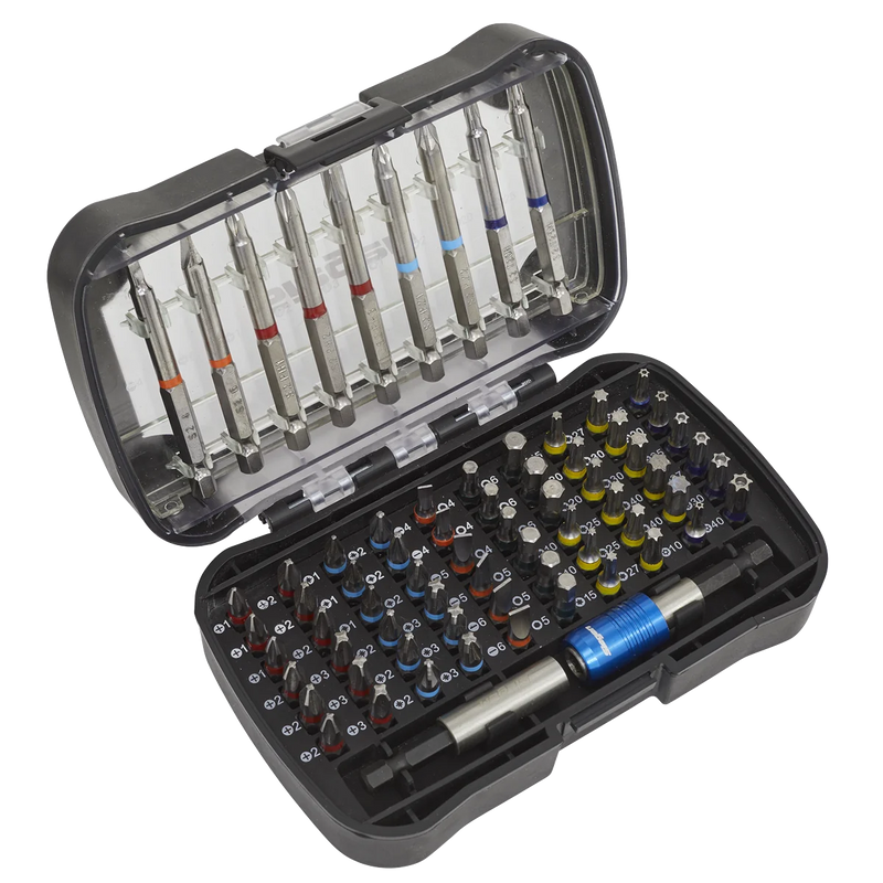 Sealey Siegen Bit Set 71 Piece S01038 Colour-Coded Power Tool Bits