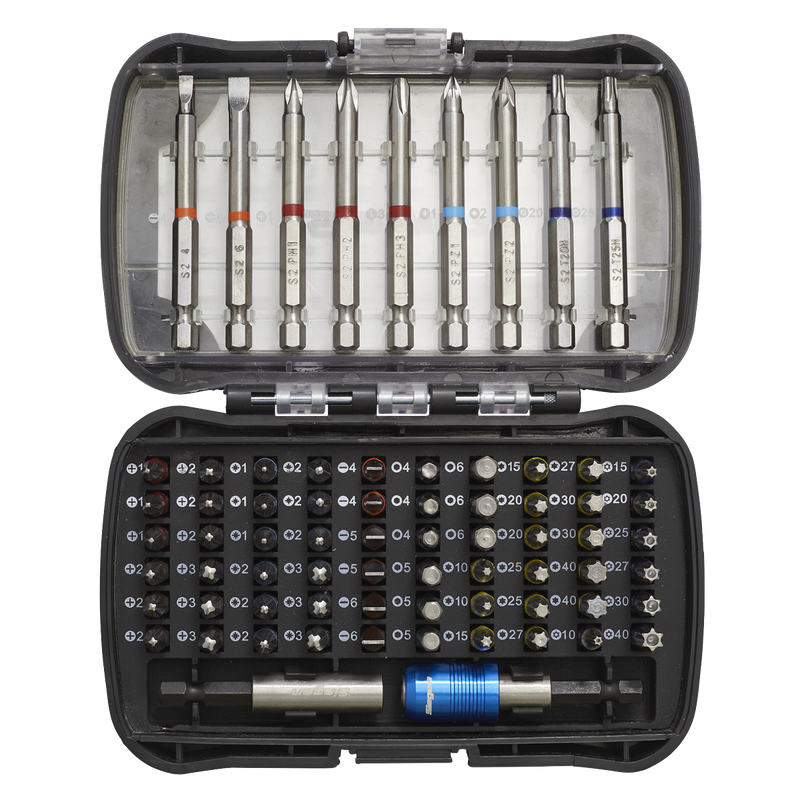 Sealey Siegen Bit Set 71 Piece S01038 Colour-Coded Power Tool Bits