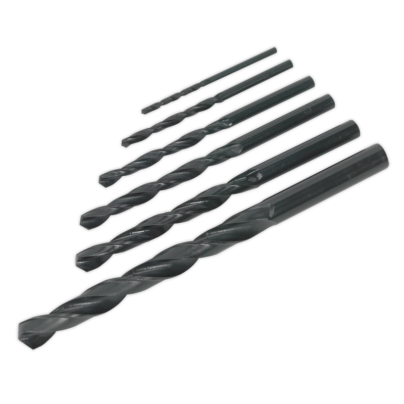 Sealey Siegen HSS Drill Bit Set 6 Piece - Sizes Ø2-8mm