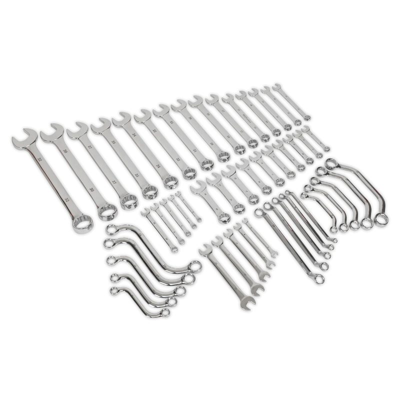 Sealey Siegen Multipurpose Spanner Set 50 Piece, 7.53kg