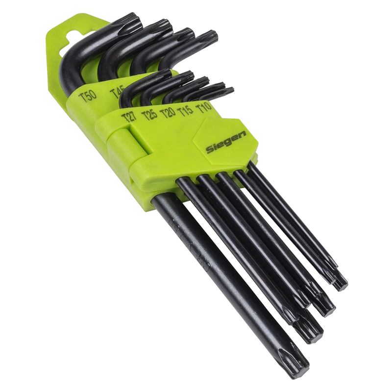 Sealey Siegen Key Set 9 Piece T10-T50 85-160mm