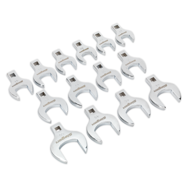 Sealey Siegen Crow's Foot Spanner Set 1/2" Drive 14 Piece
