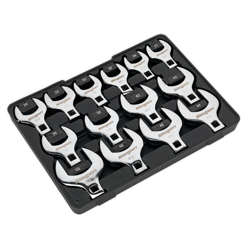Sealey Siegen Crow's Foot Spanner Set 1/2" Drive 14 Piece