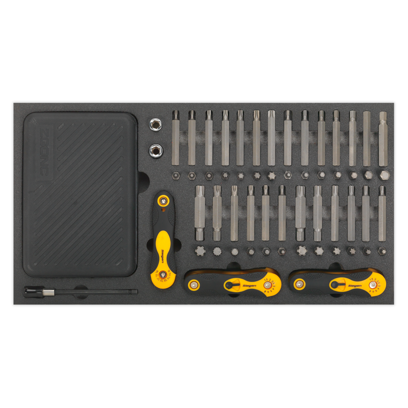 Sealey Siegen Bit Set & Folding Hex Keys 192 Piece S01126