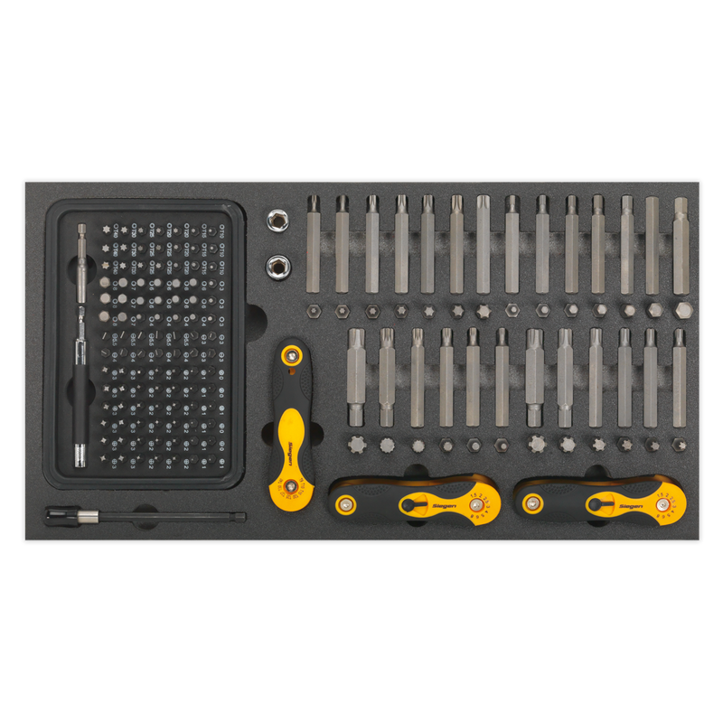 Sealey Siegen Bit Set & Folding Hex Keys 192 Piece S01126