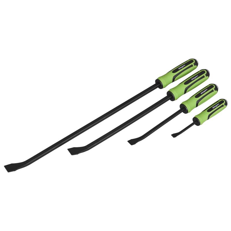 Sealey Siegen Heavy-Duty Angled Pry Bar Set 4 Piece 200-610mm