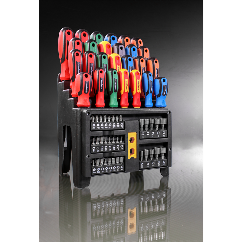 Sealey Siegen Screwdriver Set 61 Piece with Magnetizer/Demagnetizer