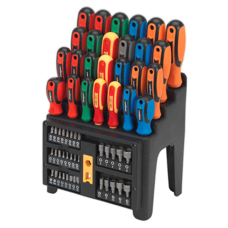 Sealey Siegen Screwdriver Set 61 Piece with Magnetizer/Demagnetizer