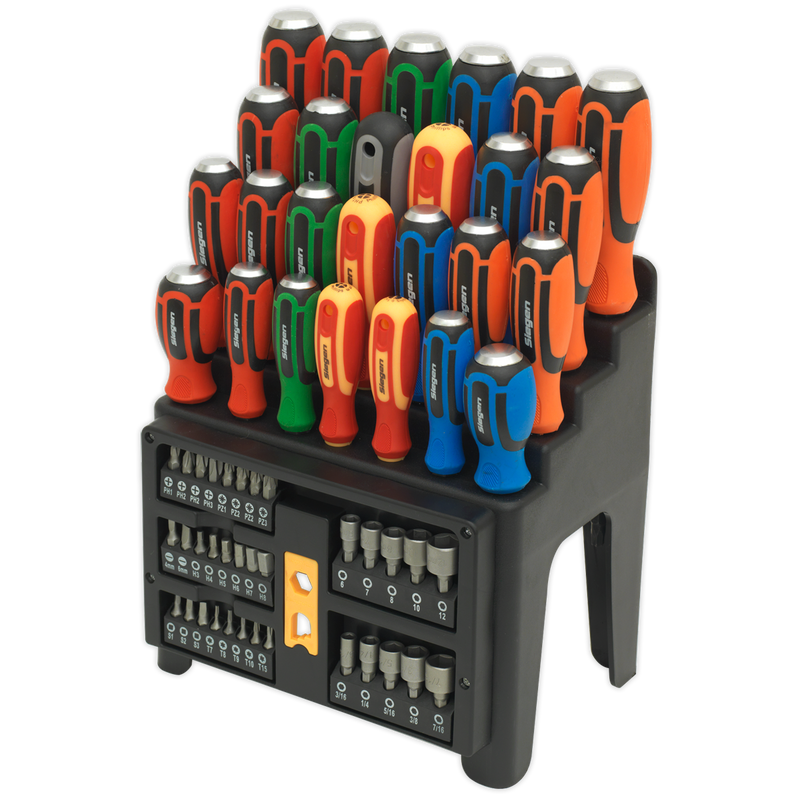Sealey Siegen Hammer-Thru Screwdriver Set 61 Piece, Model S01153