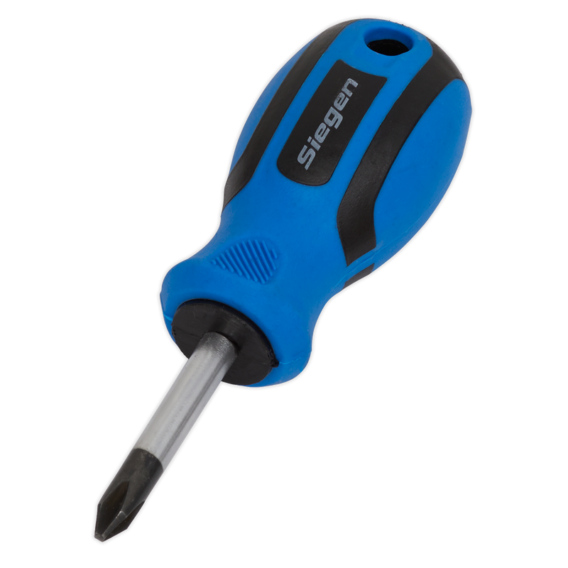 Sealey Siegen Phillips Screwdriver #2 x 38mm Stubby Tool