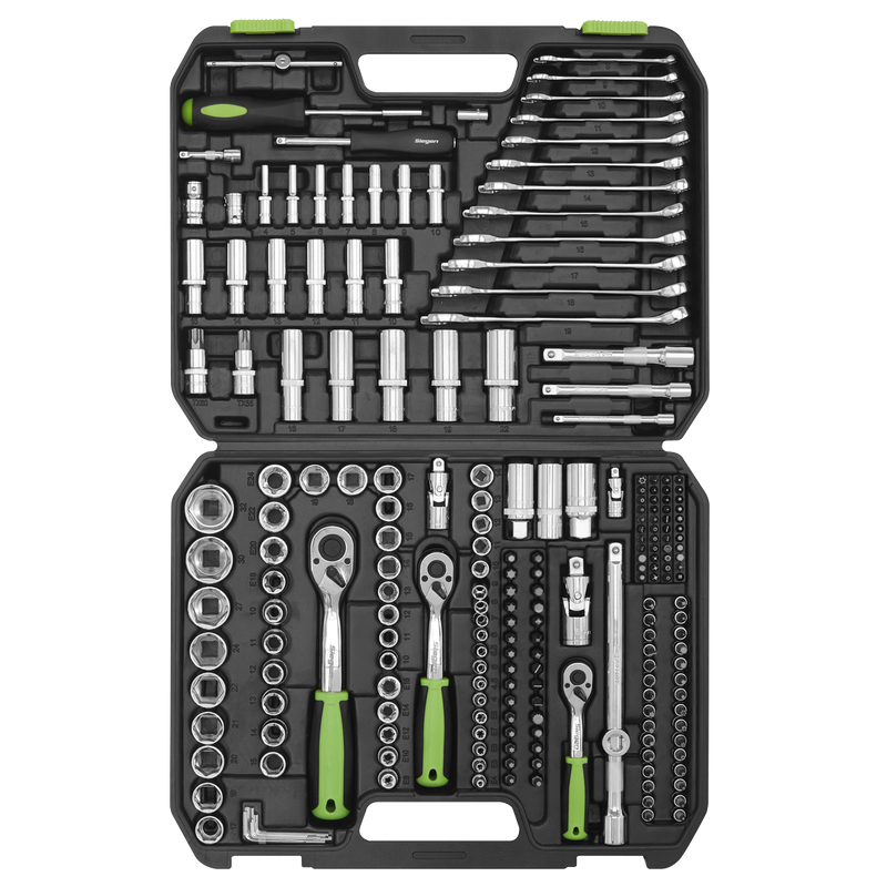 Sealey Siegen Socket Set 219 Piece 1/4", 3/8" & 1/2" Drive S01212