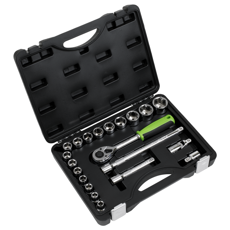 Sealey Siegen Socket Set 1/2" Sq Drive 21 Piece - Chrome Vanadium Steel