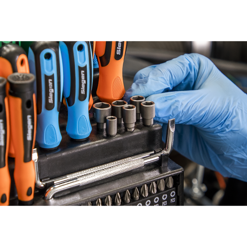Sealey Siegen Screwdriver Bit & Nut Driver Set 100 Piece S01248