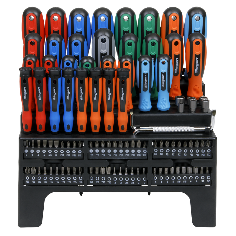 Sealey Siegen Screwdriver Bit & Nut Driver Set 100 Piece S01248