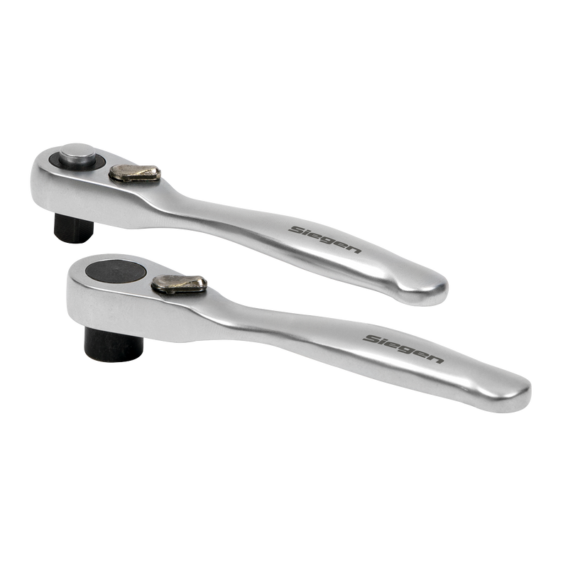 Sealey Siegen Micro Ratchet Wrench & Bit Driver Set 2 Piece 1/4" Drive