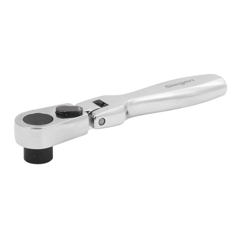 Sealey Siegen Micro Flexi-Head Ratchet Bit Driver 1/4" Hex 95mm