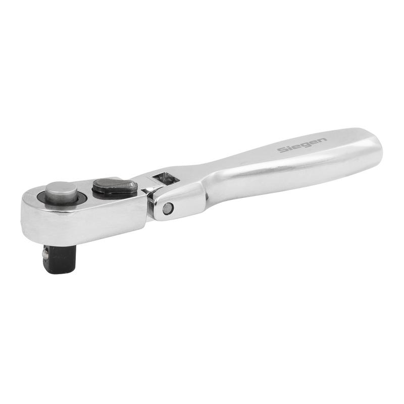 Sealey Siegen Micro Flexi-Head Ratchet Wrench 1/4" Sq Drive 95mm