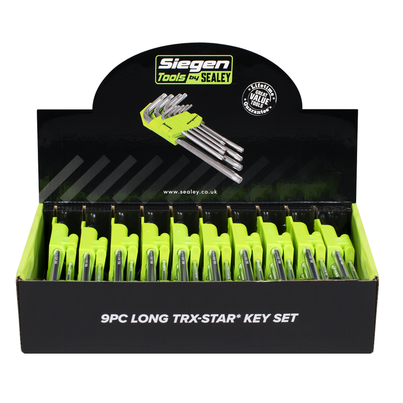 Sealey Siegen Key Set 9 Piece S01264 - Chrome Vanadium Steel