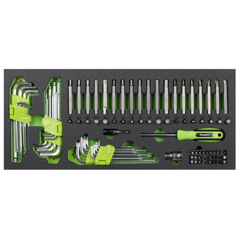 Sealey Siegen Tool Kit & Topchest Rollcab 6 Drawer 247 Piece