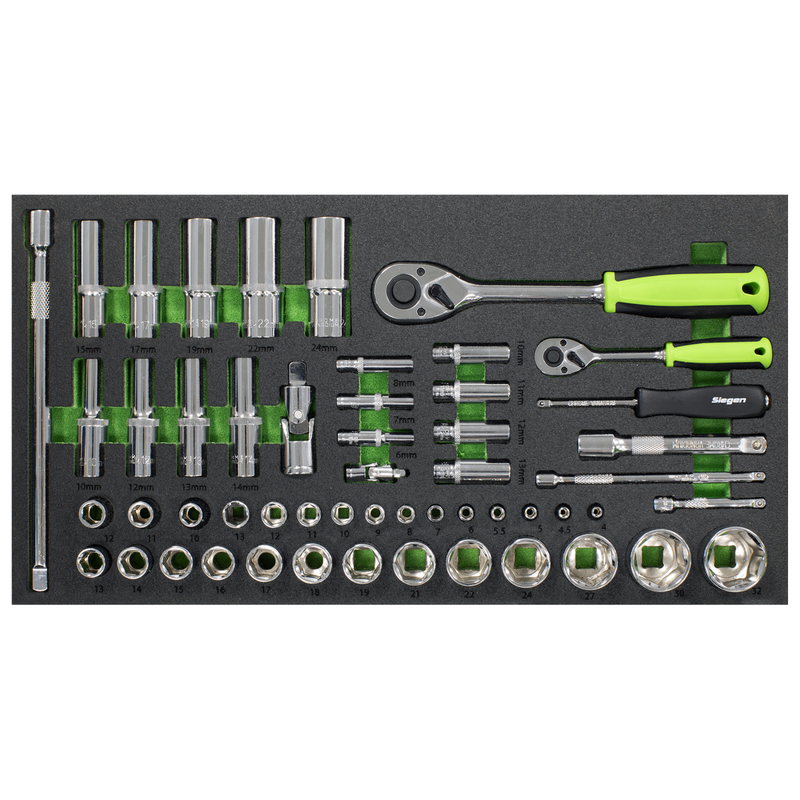 Sealey Siegen Tool Kit & Topchest Rollcab 6 Drawer 247 Piece