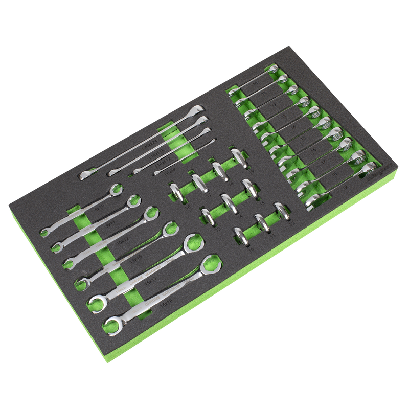 Sealey Siegen Spanner Set 30 Piece with Tool Tray - S01274