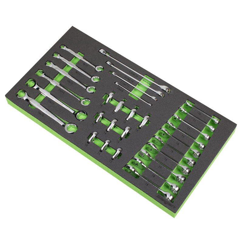 Sealey Siegen Spanner Set 30 Piece with Tool Tray - S01274