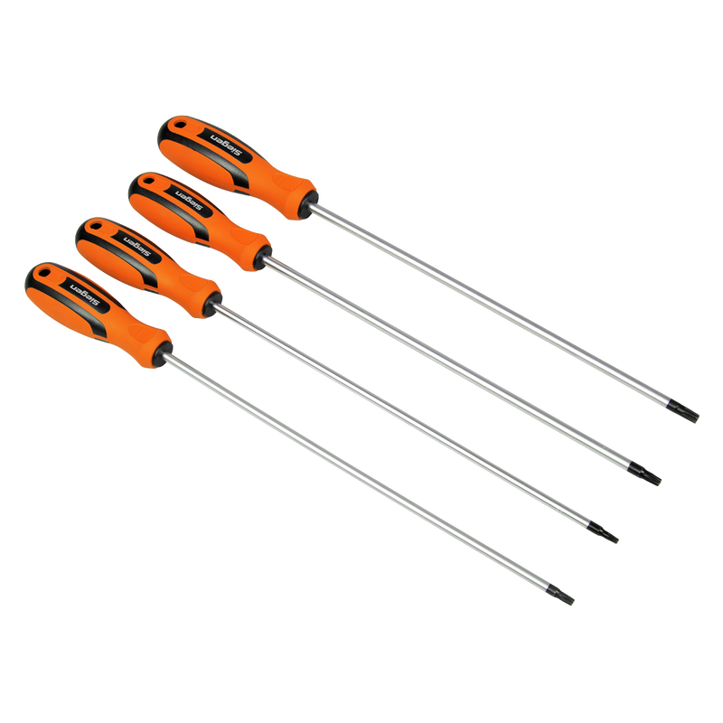 Sealey Siegen Screwdriver Set 4 Piece T15-T30 250mm