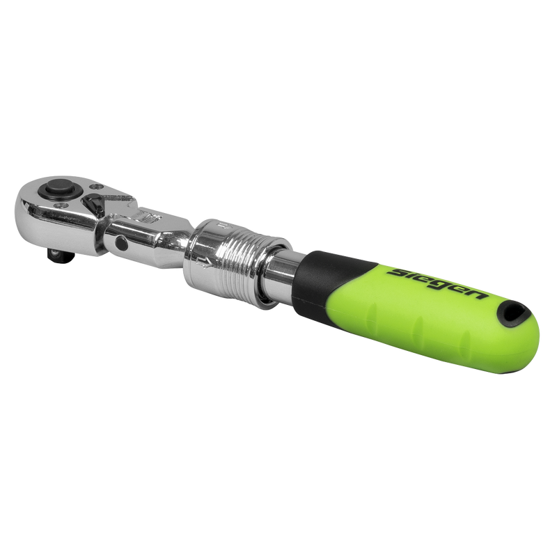 Sealey Siegen Ratchet Wrench 1/4"Sq Drive Extendable 185-230mm