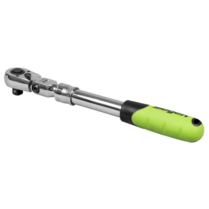 Sealey Siegen Ratchet Wrench 1/4"Sq Drive Extendable 185-230mm