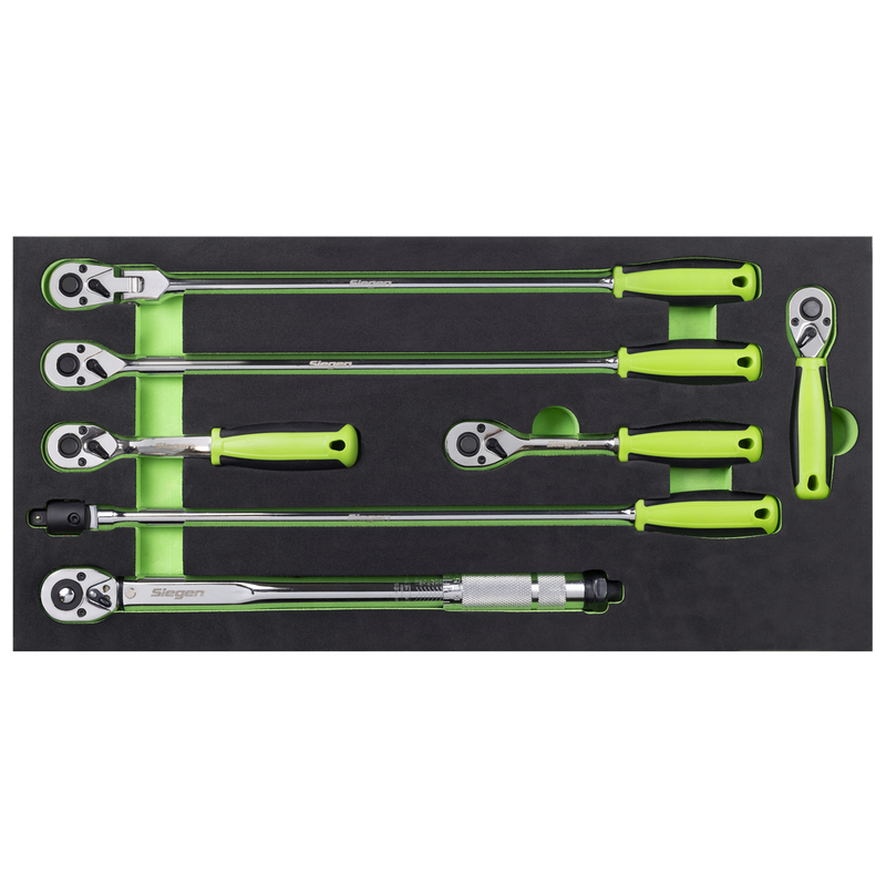 Sealey Ratchet Wrench Set 3/8" Sq Drive 7 Piece